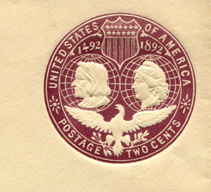 U.S. #U349 Cut Square - Mint