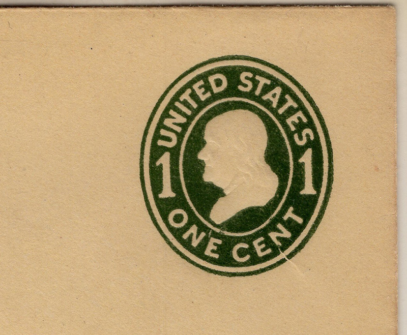 U.S. #U401 Cut Square
