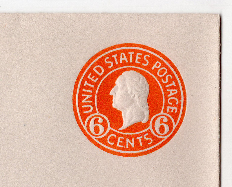 U.S. #U443 Mint Cut Square