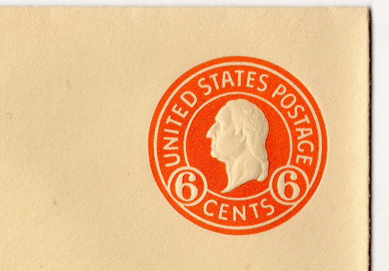 U.S. #U444 Mint Cut Square