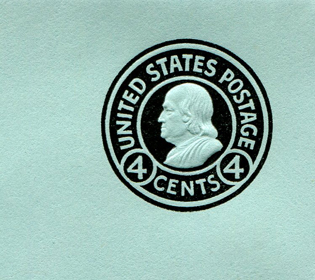 U.S. #U445 Cut Square - Mint