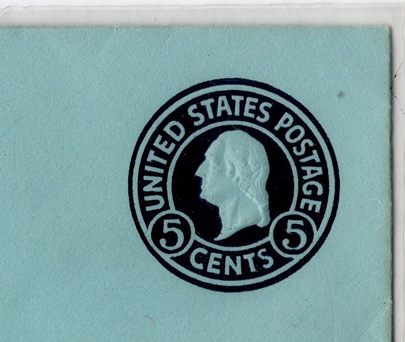 U.S. #U445 Cut Square