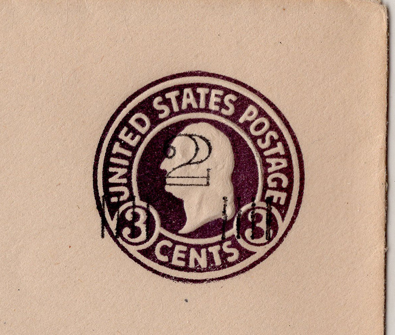 U.S. #U459 Cut Square