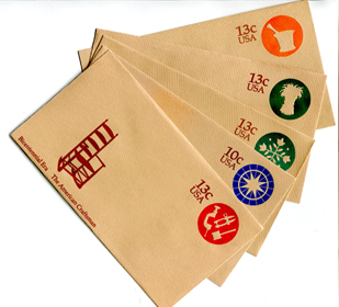 U.S. #U571-75 Postal Stationery Entires