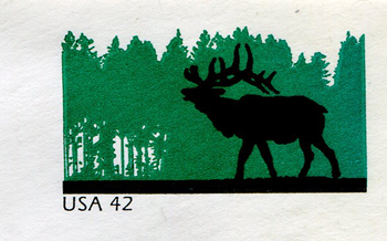 U.S. #U663 Postal Stationery Elk