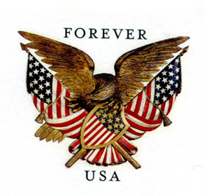 U.S. #U682 Eagle, Shield and Flags Size 6 Entire