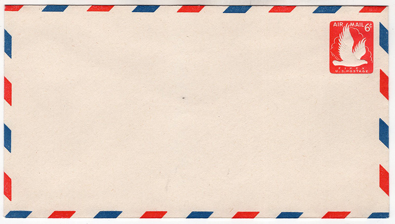 U.S. #UC25 Entire, bicolor border