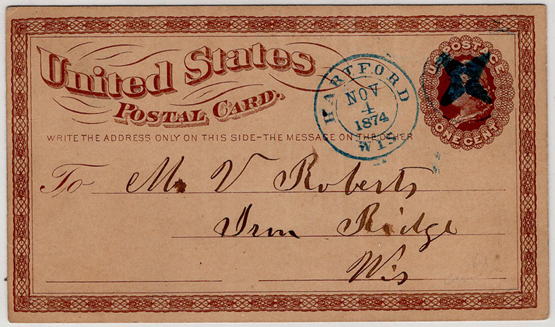 U.S. #UX1 Star Cancel