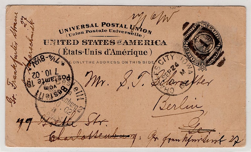 U.S. #UX16  to Berlin