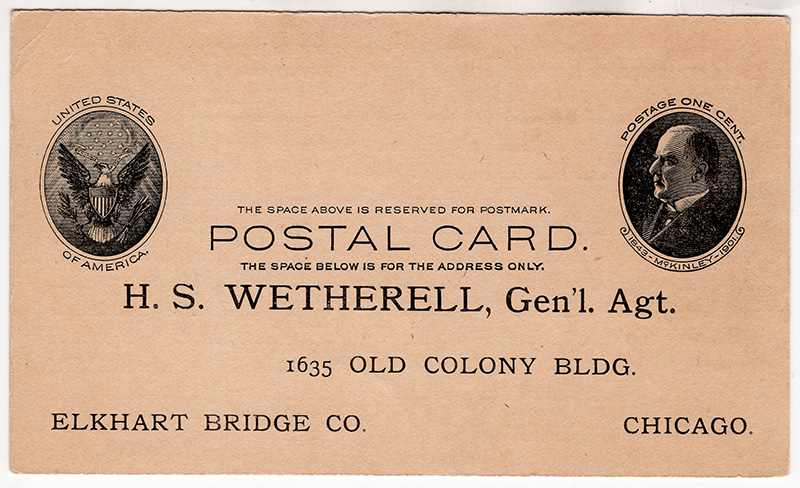 U.S. #UX18 Mint - Flag Cancel