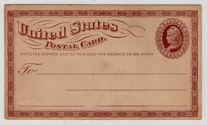 U.S. #UX3 PrePrinted