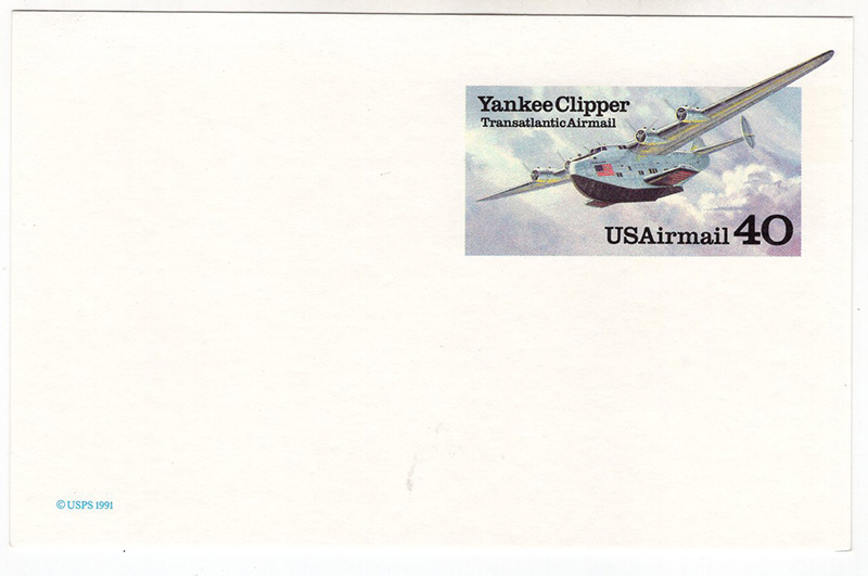 U.S. #UXC25 Mint Yankee Clipper