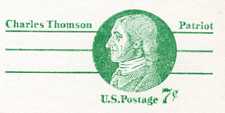 U.S. #UY25 Mint Unsevered - Charles Thomson