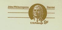 U.S. #UY26 Mint Unsevered - John Witherspoon