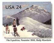 U.S. #UY45 Mint Unsevered 24c Pike Expedition