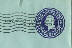 U.S. #U439 Used Penalty Mail