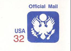 U.S. #UO88 Great Seal Entire 32c Official