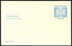 U.S. #UZ2 13c Official Mail Postal Card