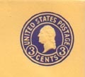 U.S. #U438 Entire 3c Purple