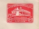 U.S. #U525 Entire Mt Vernon