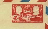 U.S. #UC17 Entire, bicolor border