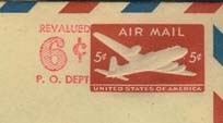 U.S. #UC20 Airliner w/bicolor border