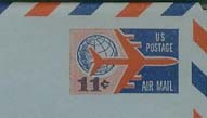 U.S. #UC35 Airliner & Globe 11c Entire