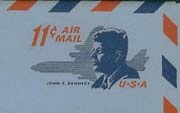 U.S. #UC38 11c JFK Entire Unfolded
