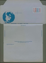 U.S. #UC48 18c USA Entire Unfolded