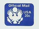 U.S. #UO73 Great Seal Entire 20c Official