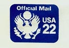 U.S. #UO74 Great Seal Entire 22c Official