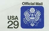 U.S. #UO85 Great Seal Entire 29c Official
