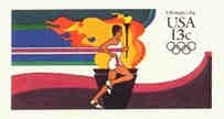 U.S. #UX102 Mint Runner Carrying Olympic Torch