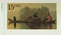 U.S. #UX147 Mint  Fur Traders by Bingham, artist