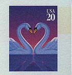 U.S. #UX279 Mint Love (Swans) issue