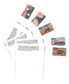 U.S. #UX307-11 Mint Famous Trains Set of 5