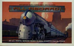 U.S. #UX311a Famous Trains Booklet of 20