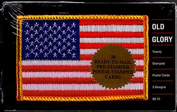 U.S. #UX394a Old Glory Postal Cards - Booklet of 20
