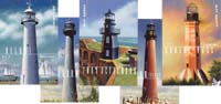 U.S. #UX562-66 Mint Gulf Coast Lighthouses