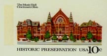 U.S. #UX73 Mint Cincinnati Music Hall