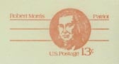 U.S. #UX93 Mint 13c Robert Morris - Patriot