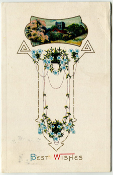 Best Wishes Vintage Postcard