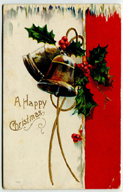 A Happy Christmas Vintage Postcard