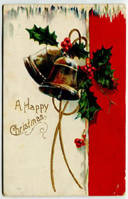 A Happy Christmas Vintage Postcard