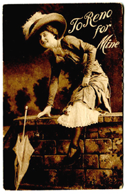 To Reno For Mine Vintage Postcard
