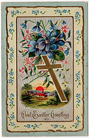 Post Card - Glad Easter Greetings 1929