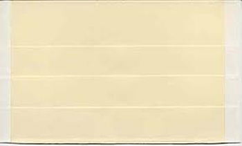 Manila 3-Row Stamp Approval Cards - Pkg 10