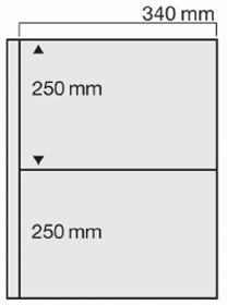 SAFE Giant Album Pages - 2 pocket Clear (Pkg of 5)