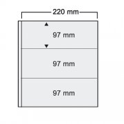 SAFE Collecto 3-pocket Pages - Black (Pkg 10)