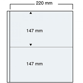 SAFE Collecto 2 Pocket Transparent Page for Covers